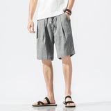 Men's Fashion Cotton And Linen Casual Shorts