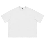 Cotton American Drop-shoulder Sleeve T-shirt