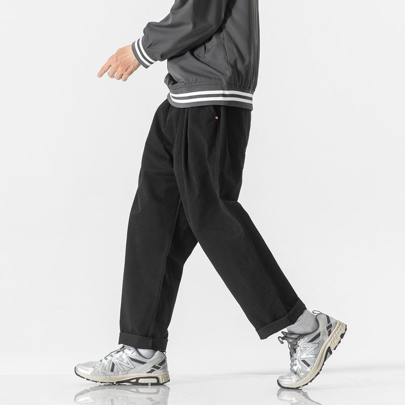 Retro Men's Loose Cotton Casual Trousers