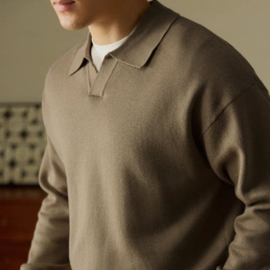 Heavy High-grade V-neck Sweater Pullover