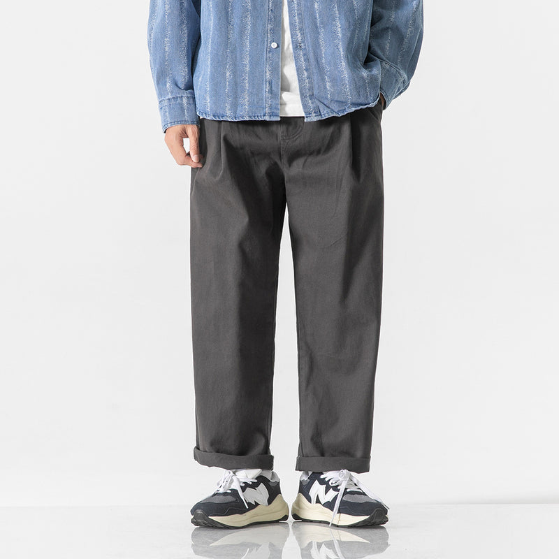 Retro Men's Loose Cotton Casual Trousers