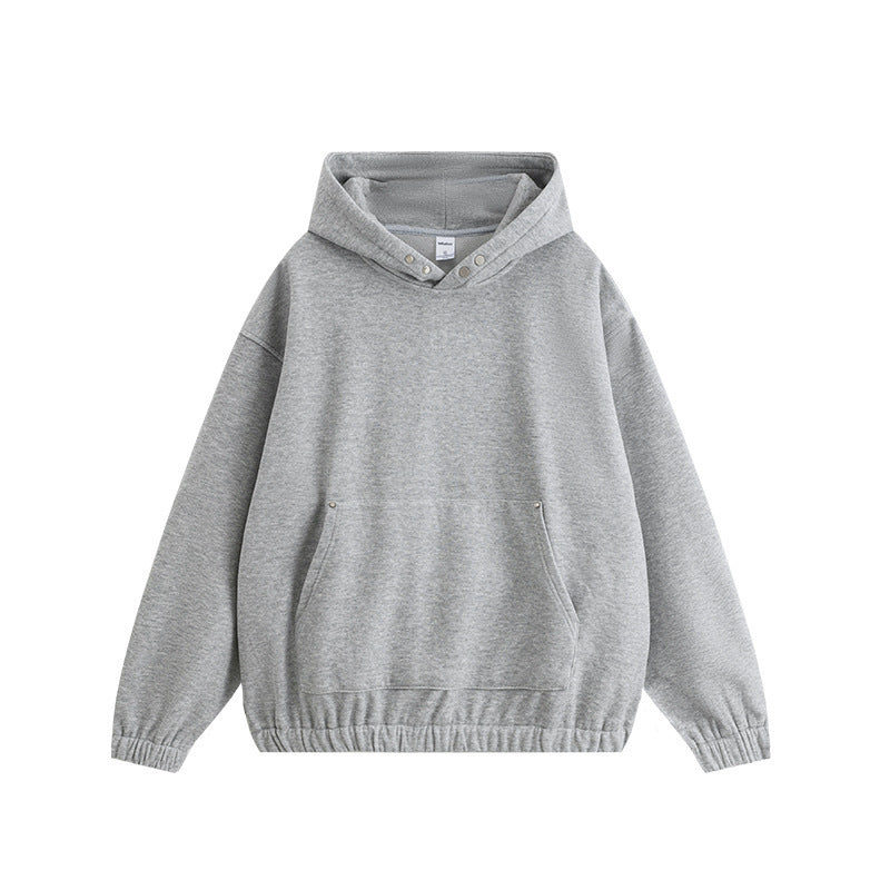 Heavy Fleece-lined Hooded Loose