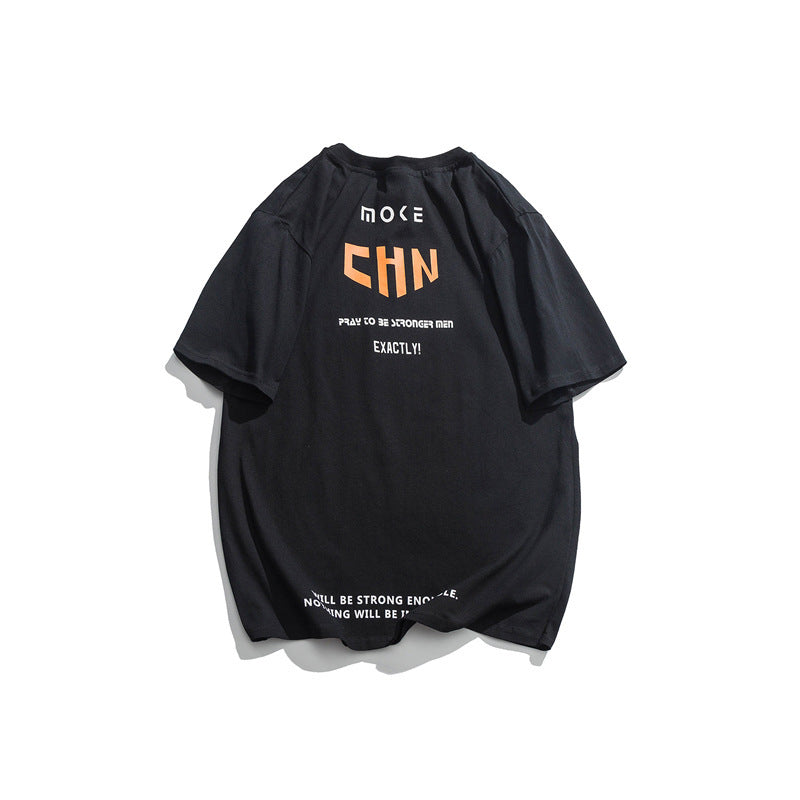 Japanese hip hop Street printed T-shirt