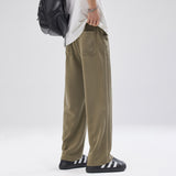 Loose Drooping Straight Track Pants