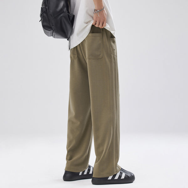 Loose Drooping Straight Track Pants