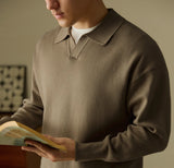 Heavy High-grade V-neck Sweater Pullover