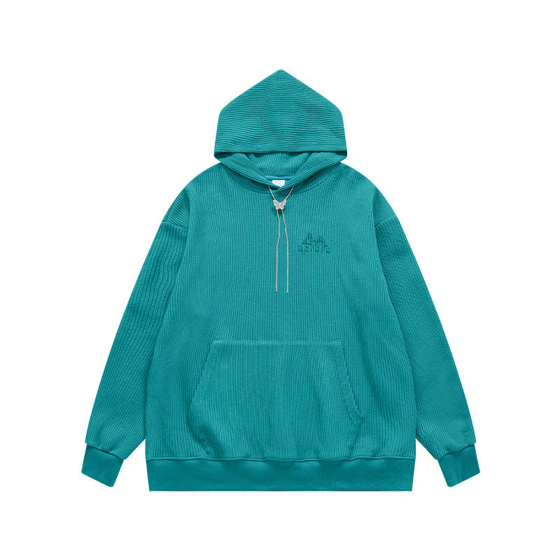 Men's Clothing Texture Knitted Embroidered Hoodie