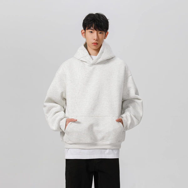 Heavy Stiff Short American Hooded Sweater For Men