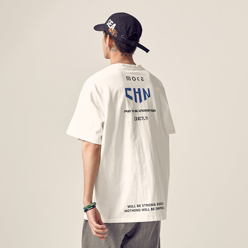 Japanese hip hop Street printed T-shirt