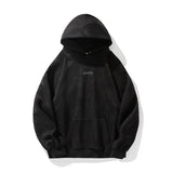 400g Suede Heavy Hooded Sweater Men's Autumn And Winter Split Design