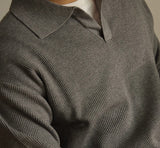 Heavy High-grade V-neck Sweater Pullover