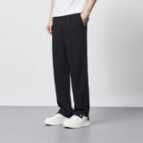 Elastic Waist Drawstring Straight Men's Casual Pants