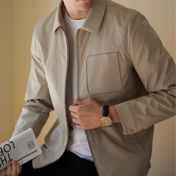 Puffer Lapel Casual Fleece-lined Warm Jacket