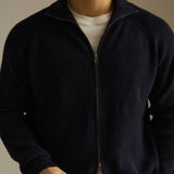 Anti-Pilling Combed Cotton Zipper Coat Knitted Cardigan Sweater