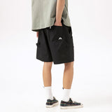 Summer New Pure Color Men's Loose Shorts