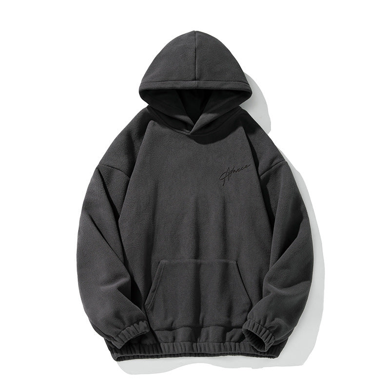 Vintage American Style Floral Craft Letter Print Hoodie