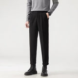 Men's Anti-wrinkle Smoke Tube Cropped Trousers