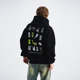 Fleece-lined Hoodie Coat Retro American Style Loose Sweater