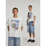 Summer New Print Short Sleeve Trendy Japanese