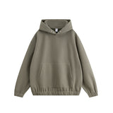 Heavy Fleece-lined Hooded Loose