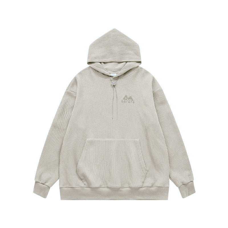 Men's Clothing Texture Knitted Embroidered Hoodie