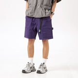 Summer New Pure Color Men's Loose Shorts