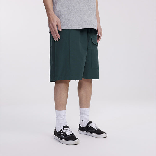 Men's Pocket Patch Side Waist Strap Shorts