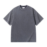 Washed Old T-shirt Men's Drop Shoulder Loose Cotton Base Shirt