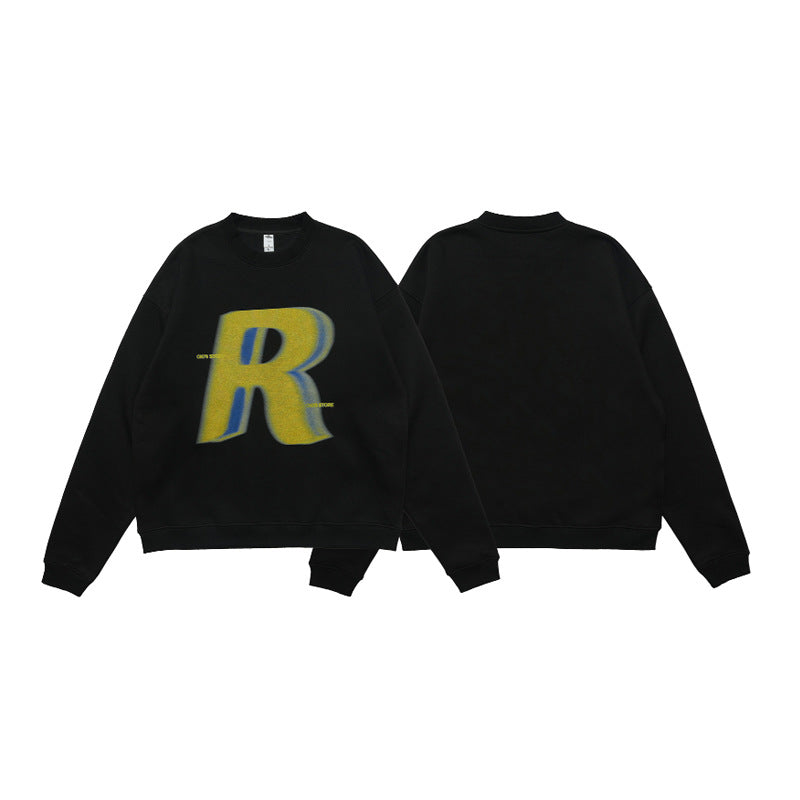 Men's Loose Trendy Round Neck Long Sleeve Top