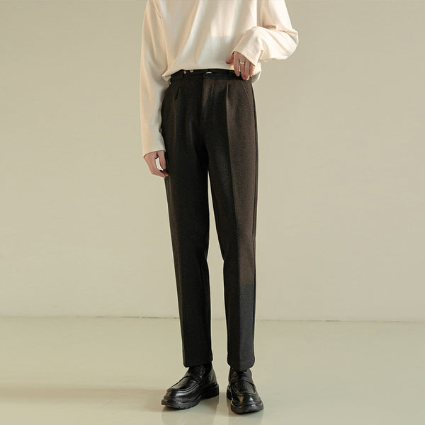 Woolen Suit Pants Casual Lightly Mature Men's Clothing