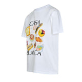 Afternoon Tea Hamburger Printed Loose All-match Short Sleeve T-shirt
