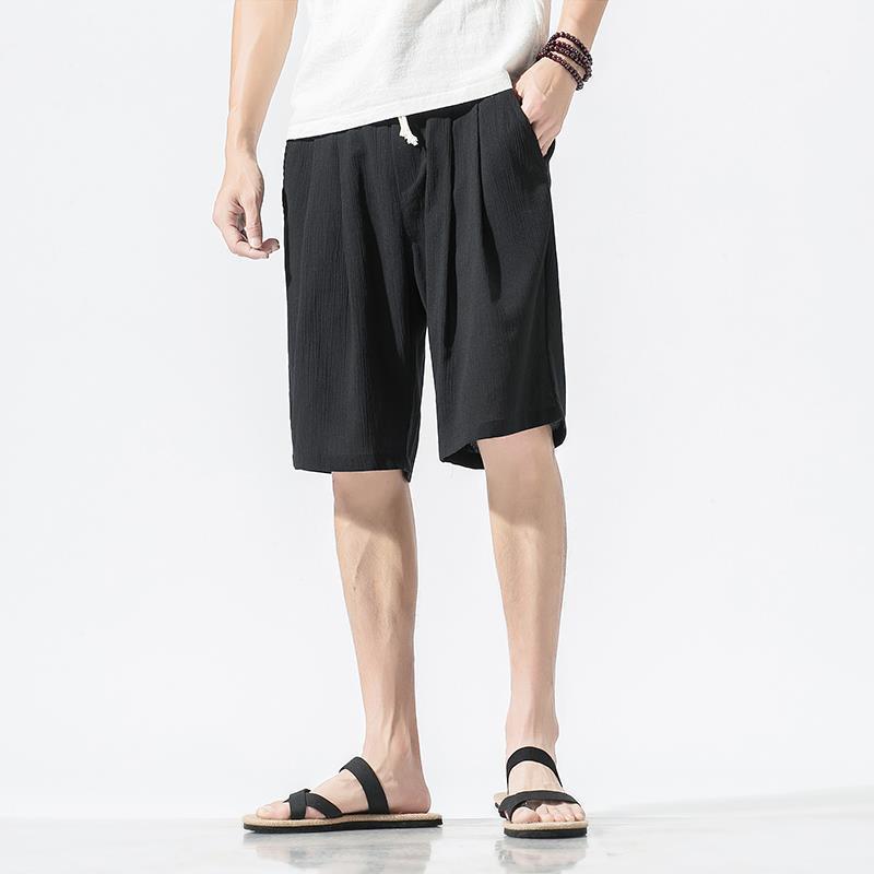 Men's Fashion Cotton And Linen Casual Shorts