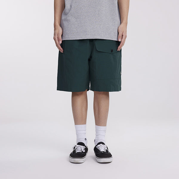 Men's Pocket Patch Side Waist Strap Shorts