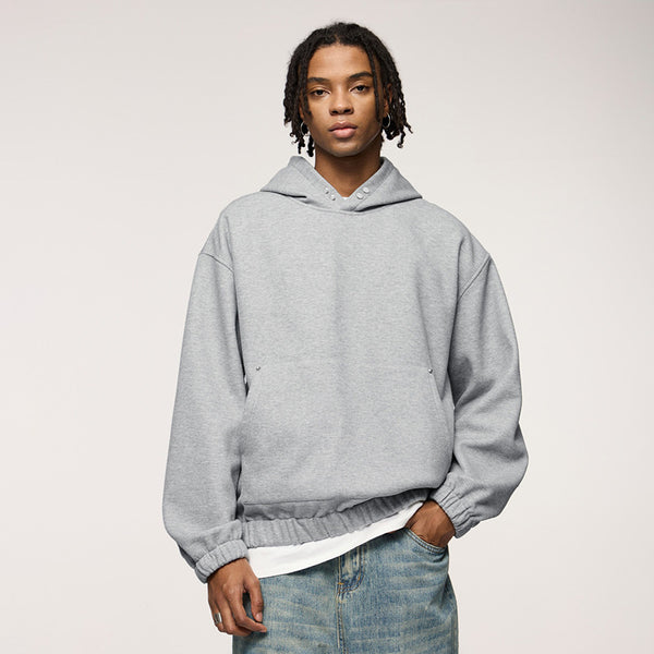 Heavy Fleece-lined Hooded Loose