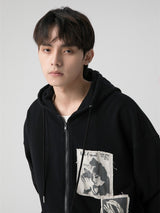 Wrecking Patch Zipper Hoodie