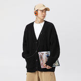 Thick Needle Heavy Texture Cardigan Sweater Autumn And Winter