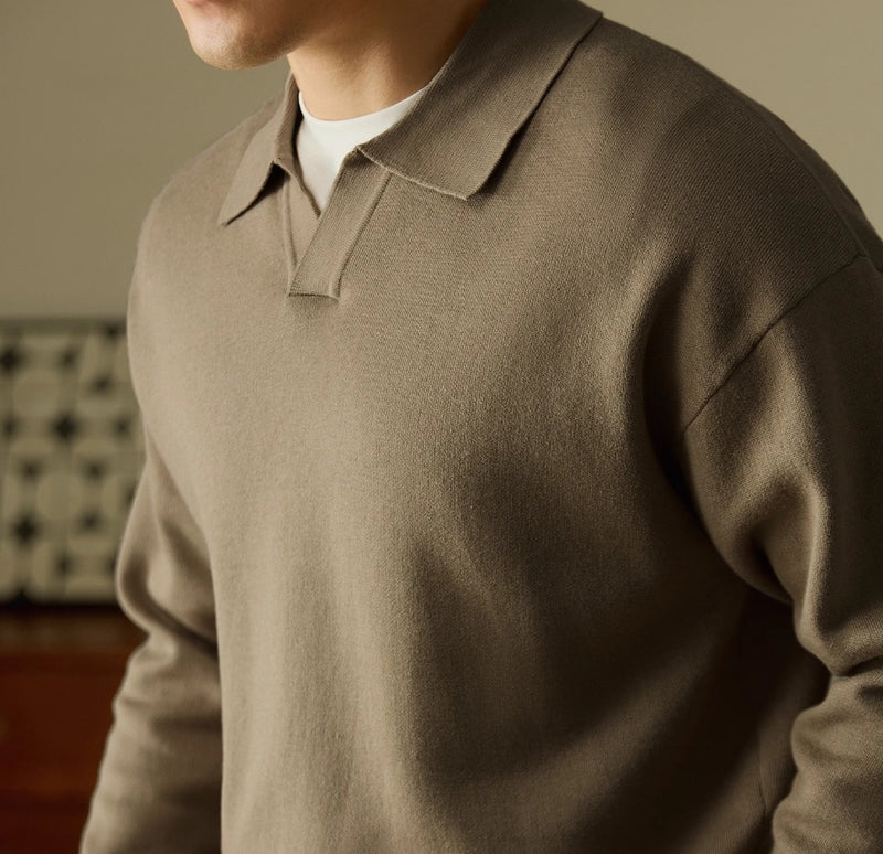 Heavy High-grade V-neck Sweater Pullover
