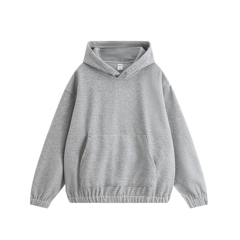 Heavy Fleece-lined Hooded Loose