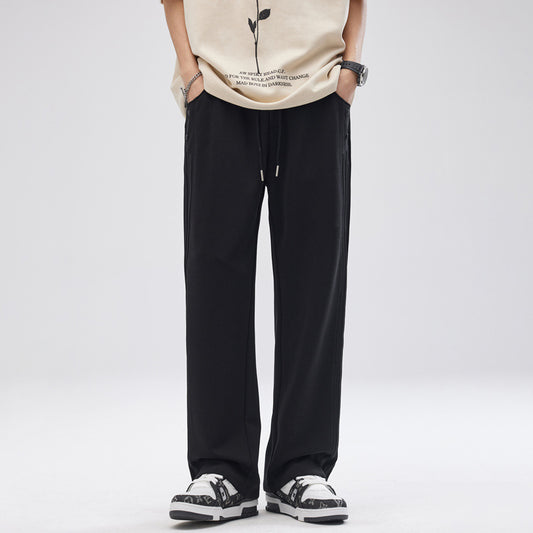 Loose Drooping Straight Track Pants
