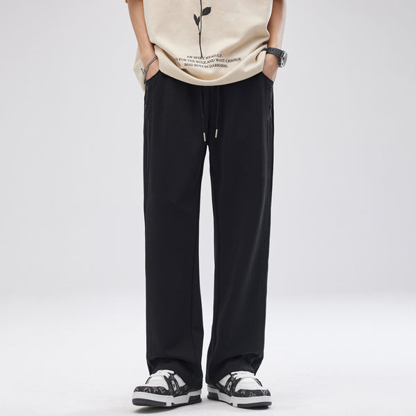 Loose Drooping Straight Track Pants