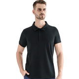 Men's Front Zipper Short Sleeve Casual Shirt
