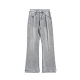 Men's Casual American Washed Foggy Gray Jeans