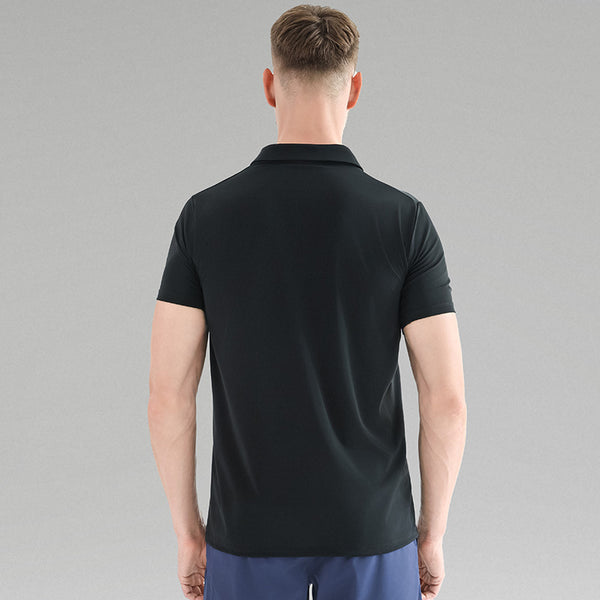 Men's Front Zipper Short Sleeve Casual Shirt