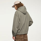Heavy Fleece-lined Hooded Loose