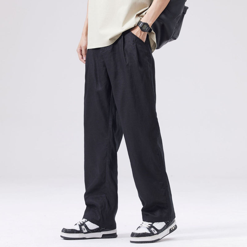 Fashion Cotton And Linen Casual Pants Men