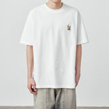 Fashion Cartoon Printed Men's T-shirt 230g Loose