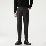 Men's Anti-wrinkle Smoke Tube Cropped Trousers