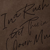 Vintage American Style Floral Craft Letter Print Hoodie