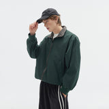 Retro Stand Collar Jacket For Men