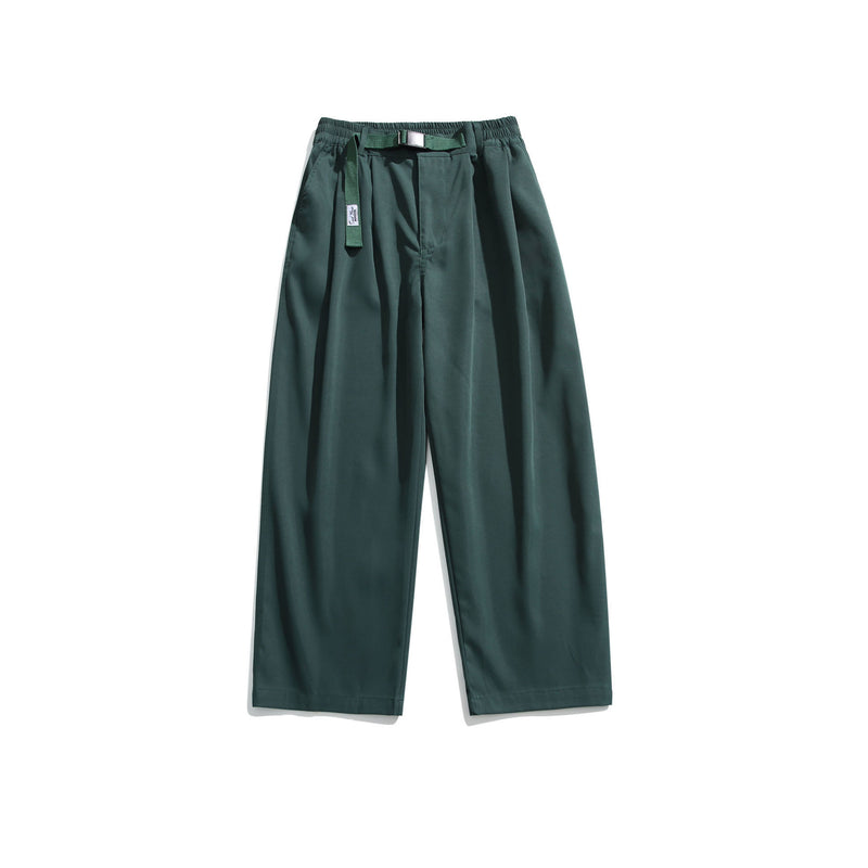 Retro Simple Solid Color Casual Pants